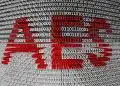 aes is presented in the form of binary code 3d illustration